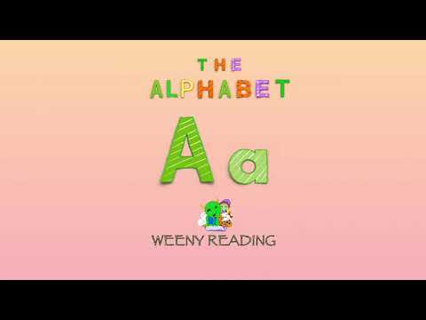 The Alphabet. The letter “A”. Alligator and apple.