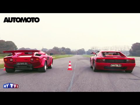 Defi: Ferrari Testarossa (390 hp) vs Lamborghini Countach (375 hp)