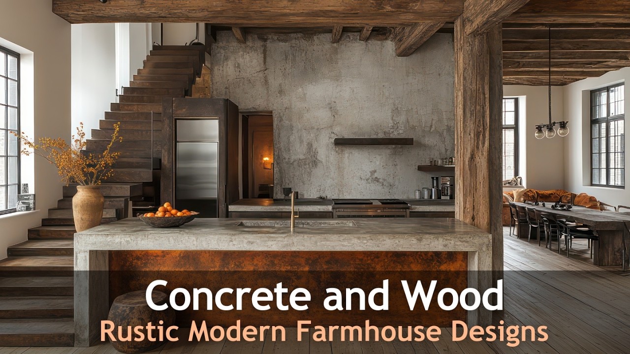 Concrete Meets Wood: The Secret to a Perfect Modern Farmhouse Look