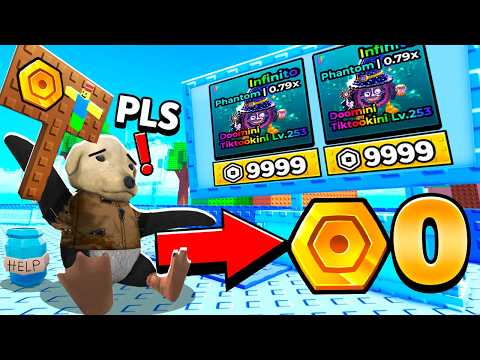 Mendigando DE CERO HASTA CONSEGUIR 1 INFINITY  EN ESCAPE TUSNAMI FOR BRAINROTS