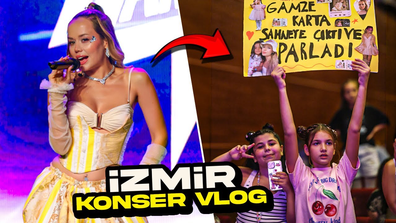 İZMİR KONSERİ Vlog !? | SAHNE ARKASINDA NELER OLDU? | Gamze Karta