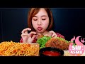 MUKBANG Holy Eat Vietnam Crispy Chicken Drumstick And Korean Spicy Noodle
