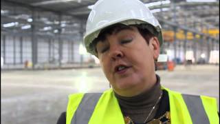 Mayor Wendy Hillary at Hitachi topping out ceremony October 2014