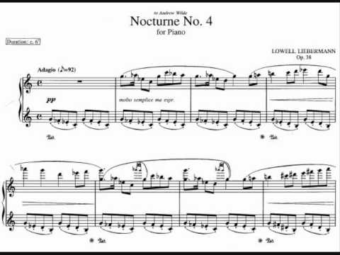 Liebermann, Lowell - Nocturne No. 4 Op. 38 (Video + Sheet)