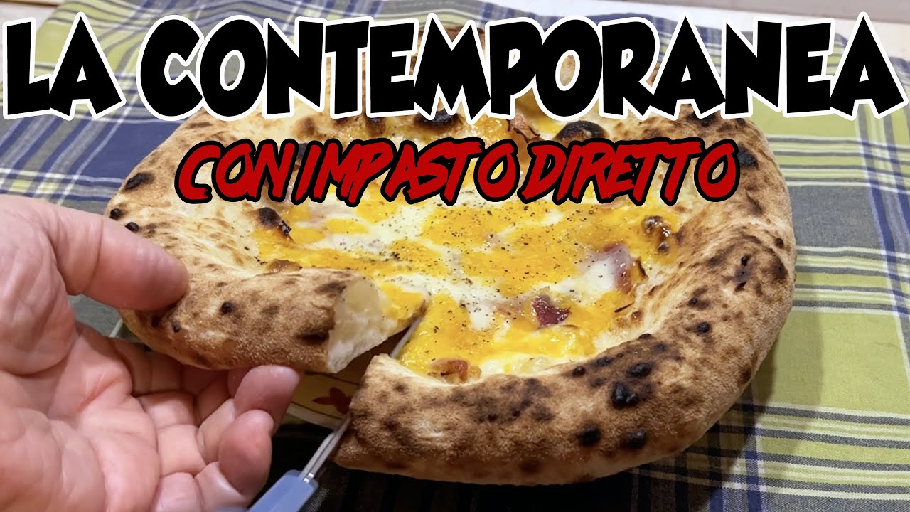 CONTEMPORARY PIZZA with a simple DIRECT DOUGH