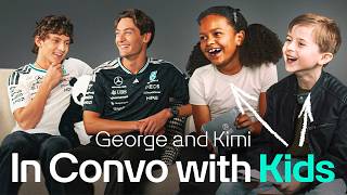 George is how old?! 🤣 In Convo With Kids | George Russell and Kimi Antonelli
