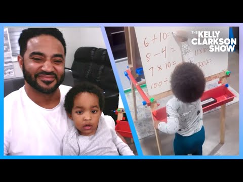 Kelly Clarkson Meets Viral 2-Year-Old Math Prodigy
