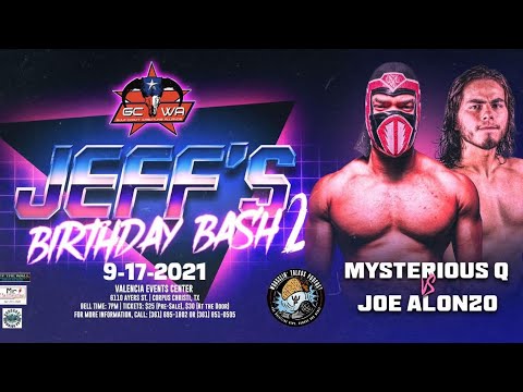 Mysterious Q v Joe Alonzo Jr (GCWA “Jeff’s Birthday Bash 2”)