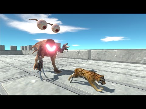 Escape from SMILEY ALIEN - Animal Revolt Battle Simulator