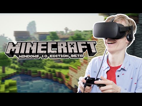 MINECRAFT IN VR! | Minecraft: Windows 10 Edition (Oculus Rift CV1 Gameplay)