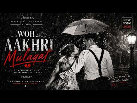 Woh Aakhri Mulaqat 💔 | Vintage Italian Style Urdu Song | Heartbreaking Goodbye Song | Aakhri Bosaa