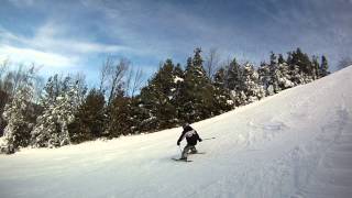 preview picture of video 'Brian skiing at a Black diamond trail.'