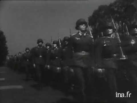 Les allemands défilent sur les Champs Elysées 14 juin 1940