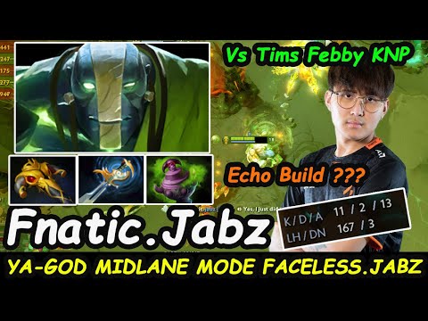 Fnatic Jabz Earth Spirit MIDLANE MODE FACELESS.JABZ vs Tims Febby KNP Dota 2 7.28c pro Gameplay