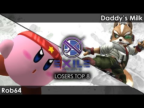 Project M: Rob64 (Kirby) V Daddy's Milk (Fox) - Exile 86 Tournament SSBPM