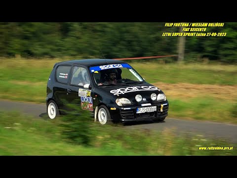 FILIP FORTUNA / WIESŁAW ORLIŃSKI - FIAT SEICENTO - LETNI SUPER SPRINT Łużna 27-08-2023