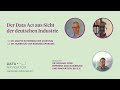 Data Navigator Der Data Act Aus Sicht Der Deutschen Industrie Mit Dr Michael Dose