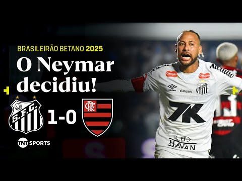 NEYMAR MARCA GOLAÇO NO FIM E SANTOS RESPIRA NA TABELA! SANTOS 1X0 FLAMENGO