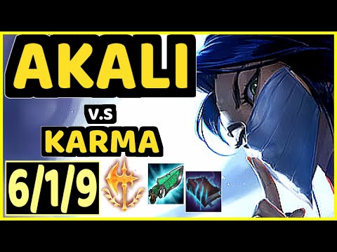 SERTUSS (AKALI) vs KARMA - 6/1/9 KDA MID CHALLENGER GAMEPLAY - EUW