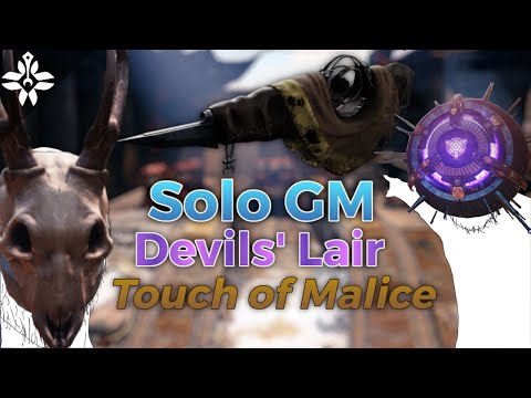 Solo Grandmaster Nightfall - The Devils' Lair (Warlock: Touch of Malice + The Stag) [Destiny 2]