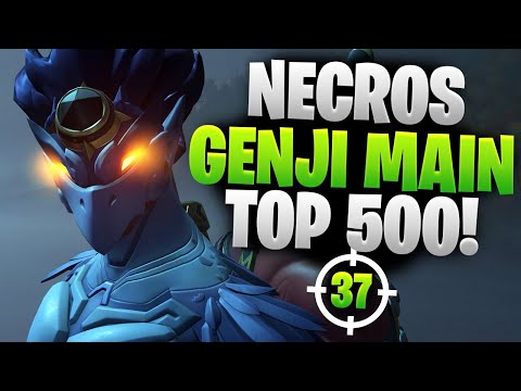 NECROS TOP 500 GENJI - 45 ELIMS! [ OVERWATCH SEASON 24 ]