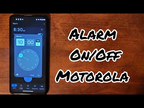 Alarm On/Off Motorola Moto G