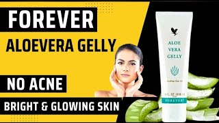 Forever Aloevera Gelly benefits in hindi ll Best gel for acne and pimples ll how to glow up🤫