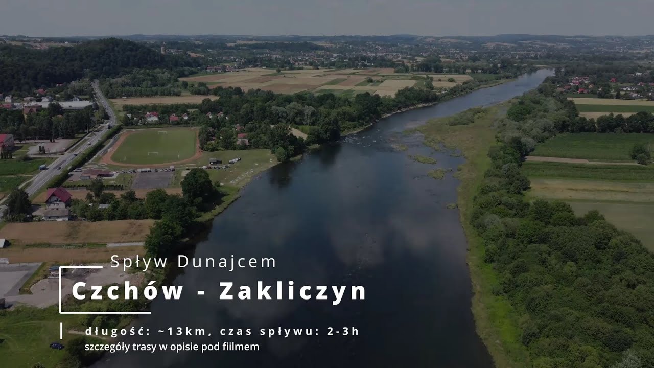 Szlak wodny Dunajca - odcinek Czchów - Zakliczyn