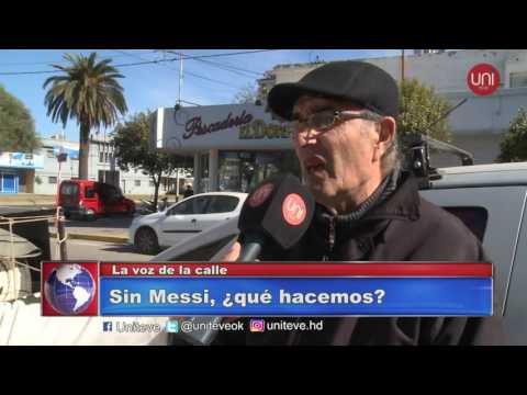 La voz de la calle  - Sin Messi la selección no es lo mismo
