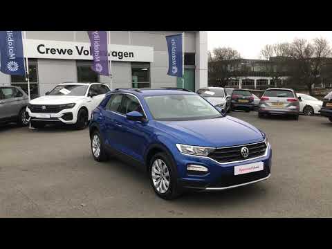Approved Used Volkswagen T-Roc SE 1.0TSI in Ravenna Blue - DA18OGU