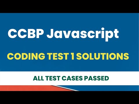 Javascript Coding Test 1 Solutions Ccbp Javascript Coding Test 1 Answers Js Coding Practice
