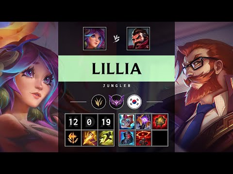 Lillia Jungle vs Graves - KR Master Patch 25.16