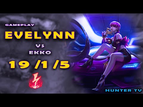 How to 1 v 9 in Gold Elo With  Evelynn Jungle gameplay vs Ekko - League of legends