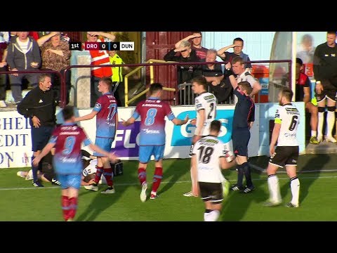 Thomas Byrne Sent Off - Drogheda United 0-6 Dundalk - 16th June 2017