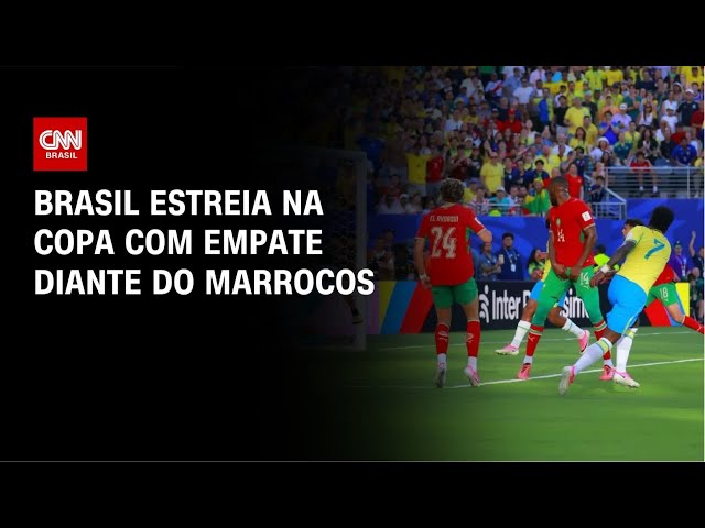 Vini Jr. marca golaço, mas Brasil só empata com Marrocos na estreia da Copa | AGORA CNN