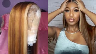 How to transform your black hair to honey blonde streaks ft BEAUTY FOREVER HAIR