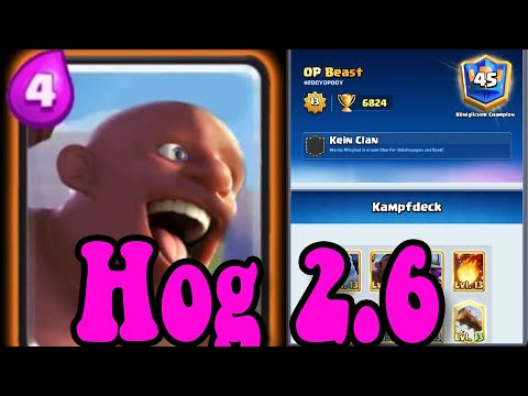 OP Beast  Hog cycle 2.6 👈Best Hog cycle Deck in Clash Royale