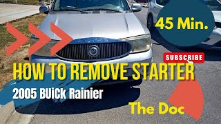 How to Replace Starter 2005 Buick Rainier. 45 Minutes Part 2