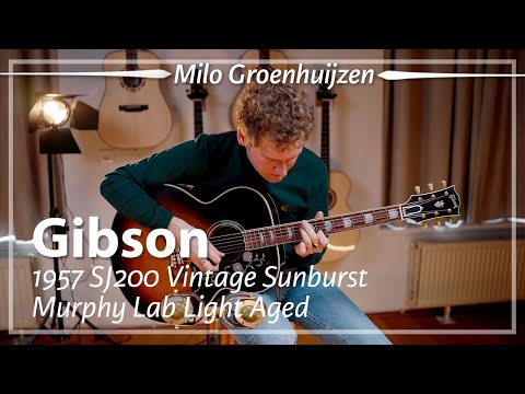 Gibson Murphy Lab 1957 SJ-200 Light Aged Vintage Sunburst image 17