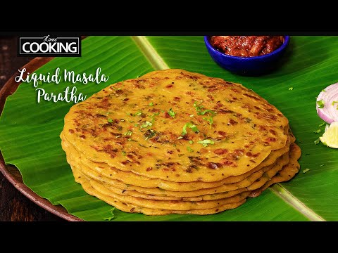 Paratha with Liquid Dough | No rolling no Kneading Paratha| Masala Paratha | Wheat Flour Recipes