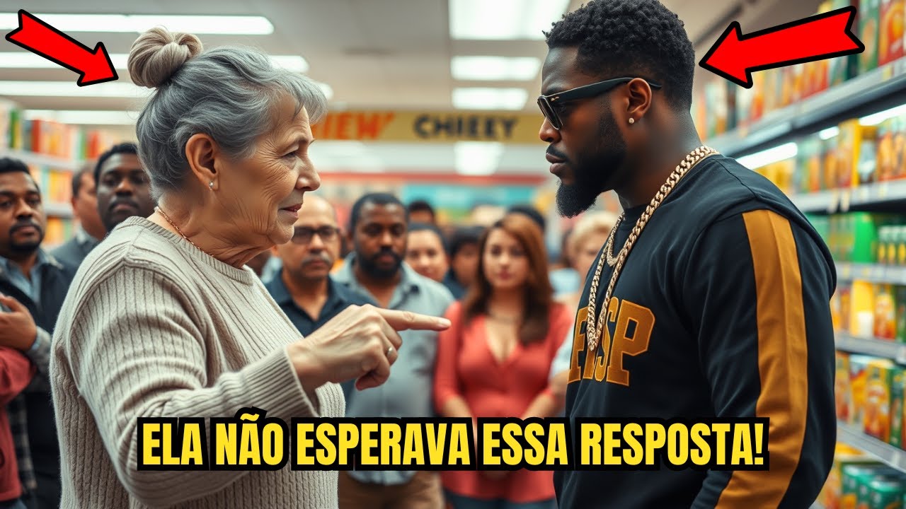 Mulher confronta Homem Negro em Mercado, mas sua resposta muda tudo!