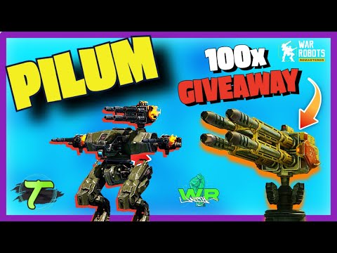 100x Pilum GIVEAWAY 🔥 New Weapons on HADES DOMINATE | War Robots [WR]