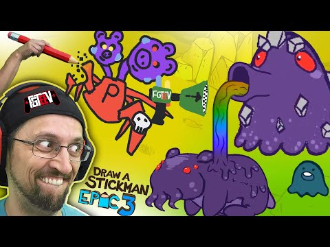 ROBLOX's SPIDER PIGGY the GOOD GUY?  Draw a Stickman EPIC 3 Part 1 (FGTeeV Gaming)