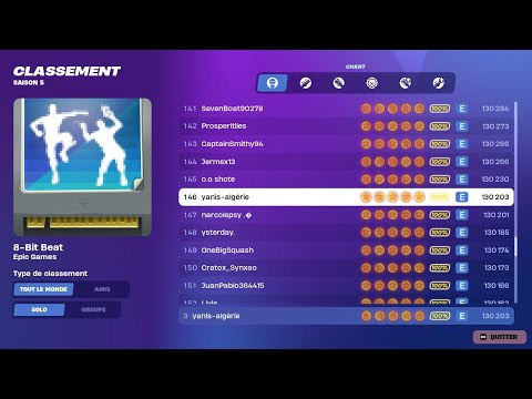 FORTNITE  FESTIVAL  S5 - 8 Beat Beat - chant - 130,203