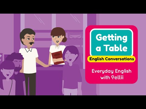 Getting a Table – Everyday English Dialogues | Dictation by Mr. Lee