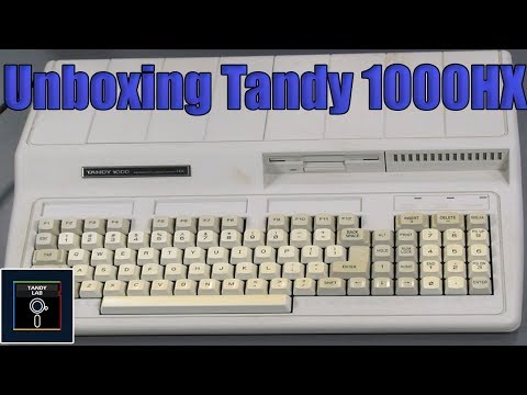 Tandy 1000 HX Unboxing - Tandy Lab!