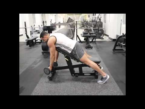 Dumbbell Prone Incline Curl