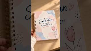 🎀 Kendi Hazırladığım Haftalık Planlayıcı | Sade Plan 💕 #shorts
