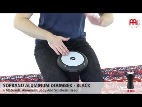 MEINL Percussion - MEINL Percussion - Soprano Aluminum Doumbek, Black - HE-2000
