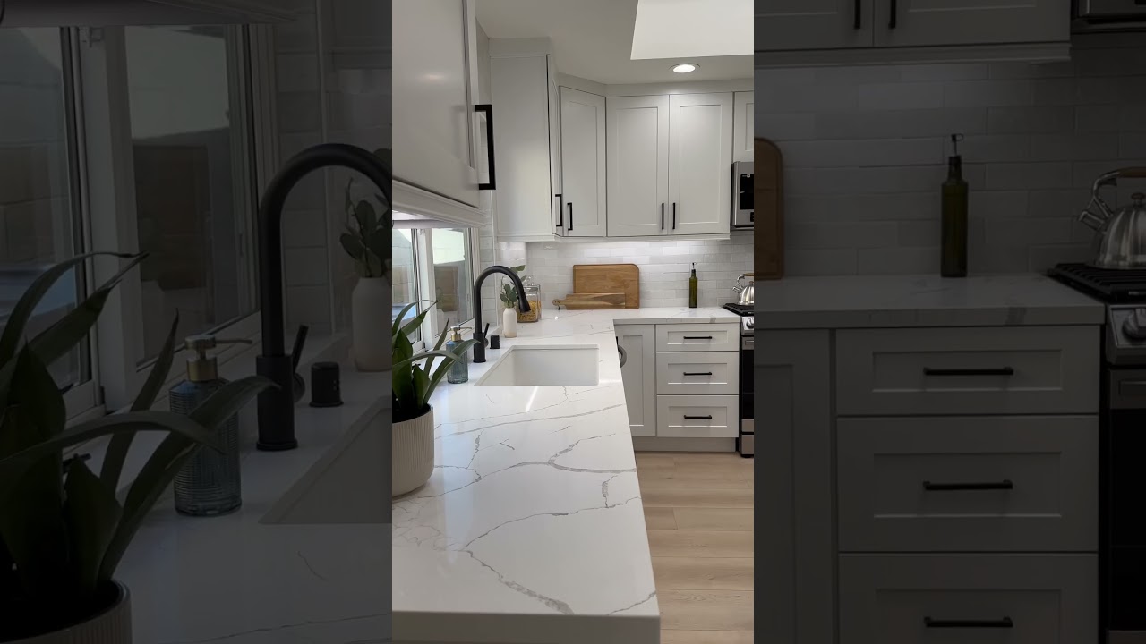 All white kitchen 🤌🥰 #luxuryhomes #homegoals #viral #orangecounty #aesthetic #kitchen